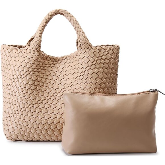 Eco-Friendly Woven Tote & Clutch Set - Versatile Handbag for Every Occasion - Picture 7 of 7